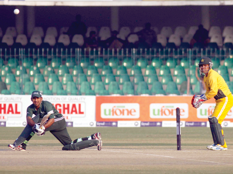 discarded wicket keeper batsman sarfaraz ahmed has got off to a fine start in twenty20 tournament helping his team to two wins out of two thus far photo express shafiq malik