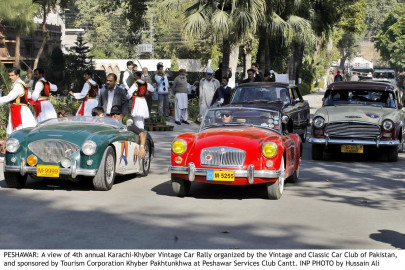 back on the streets karachi khyber vintage car rally concludes at peshawar