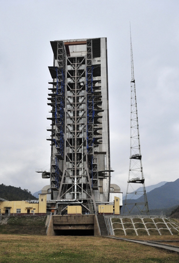 the launch pad of the long march 3b rocket carrying the chang 039 e 3 lunar probe is seen at the xichang satellite launch center in liangshan sichuan province photo reuters