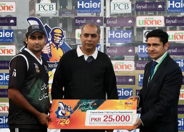 shahzeb shines pqa opener shahzeb hasan receives the man of the match award after scoring a match winning century against wapda in the faysal bank t20 cup photo pcb
