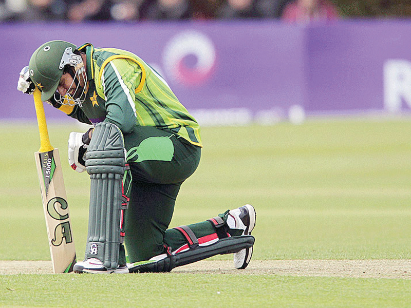 nasir jamshed had to pay the price for his barren run with the bat as the opener failed to score a single half century in the twenty20 internationals this year photo afp