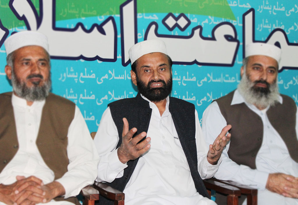 ji to block afghan transit if authorities harass party workers said bahrullah khan photo express