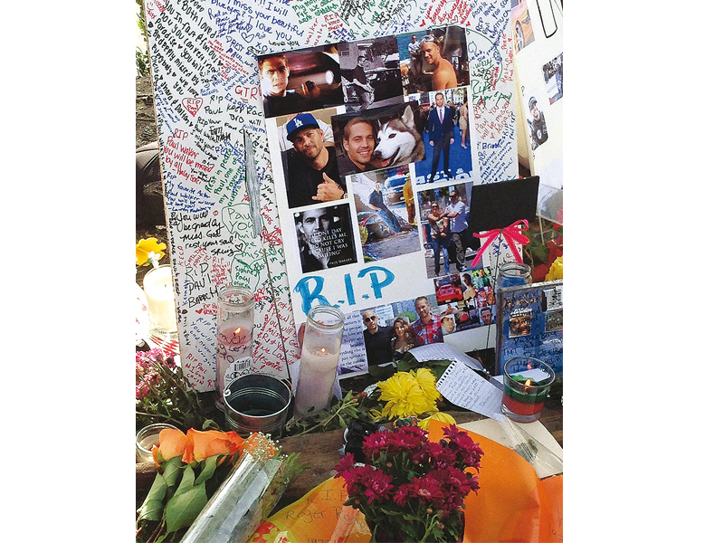 the crash site has been turned into a memorial by grieving fans and friends photos file