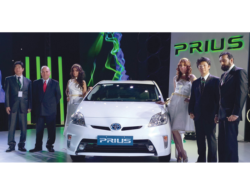 the prius introduced by the imc has been customised for pakistan road conditions with improved ground clearance and a robust suspension system photo file