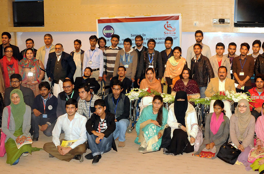 photo of the participants of the seminar break barriers open doors for an inclusive society for all photo waseem nazir express