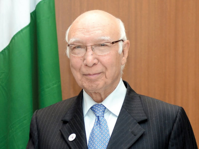 adviser to pm on foreign affairs sartaj aziz photo file