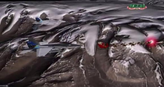 a fighter jet escorting santa 039 s sleigh photo reuters norad handout