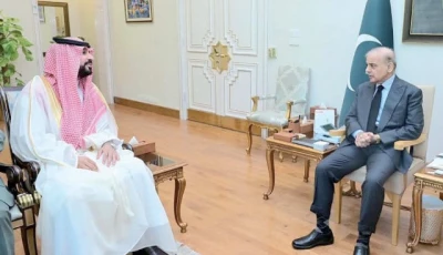 newly appointed saudi ambassador dr rajeh tami albugamy calls on pm shehbaz sharif in islamabad photo nni