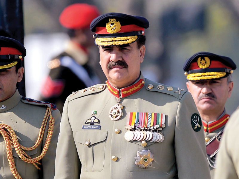 chief of army staff general raheel sharif photo file