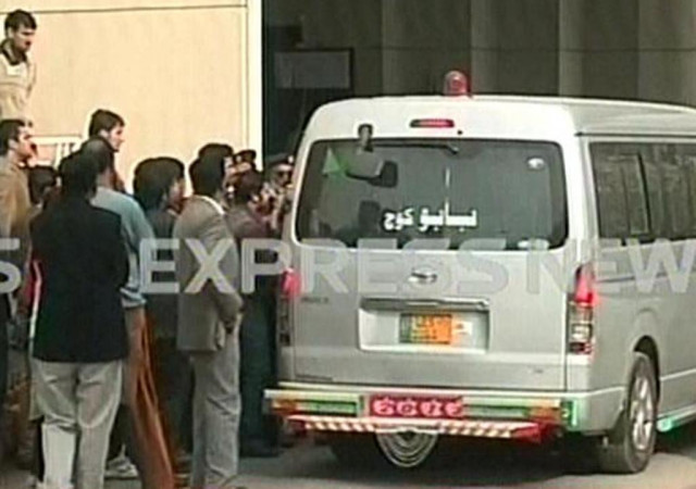 express news screengrab of the vehicle in which the missing persons were transported to the court express news screengrab of the vehicle in which the missing persons were transported to the court