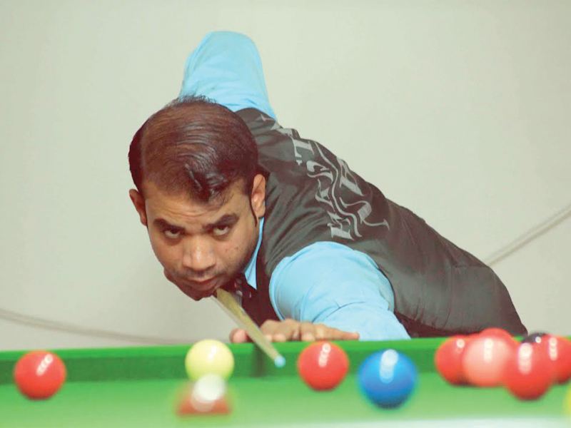 mohammad sajjad lost to zhao xintong after a promising start in the semi finals of the ibsf world championship photo file pbsa