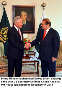 as nawaz pushes on drones hagel pushes back on nato supplies