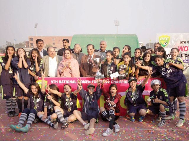young rising star wfc won the final 3 2 on penalty kicks against balochistan united wfc photo shafiq malik express young rising star wfc won the final 3 2 on penalty kicks against balochistan united wfc photo shafiq malik express