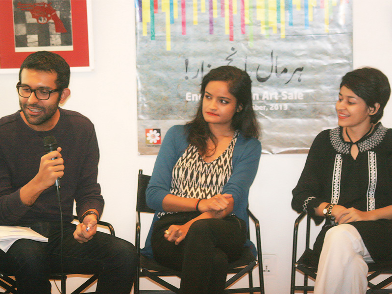 the authors of a travel guide to karachi reveal the inspirations behind their chapters during a panel discussion held at t2f on sunday photo athar khan express