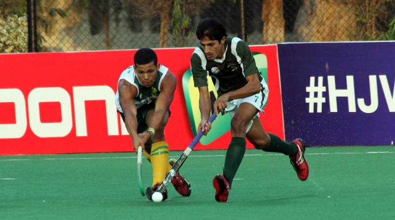 the colt s speed continued to open the game up and a quick passing sequence in the circle allowed muhammad irfan to score at the far post for the team s fourth goal photo hockeyindia org