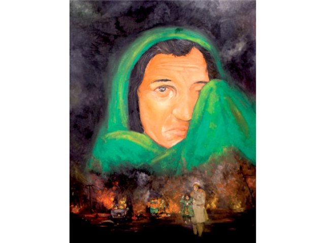 some of the artwork on display photo myra iqbal express