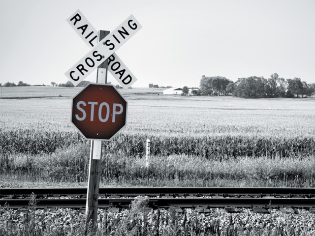 file photo of a railway crossing photo file file photo of a railway crossing photo file