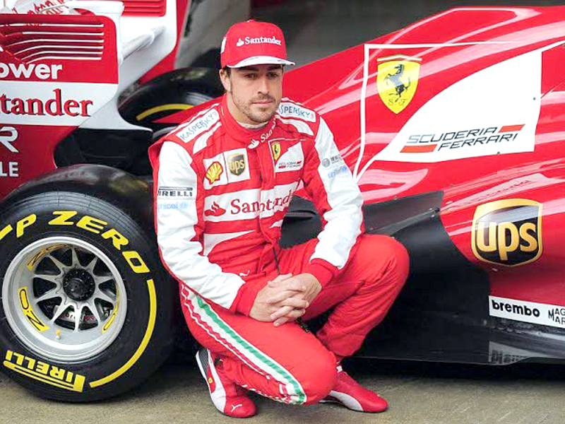 fernando alonso has had his first taste of ferrari s 2014 car in the team s simulator photo afp