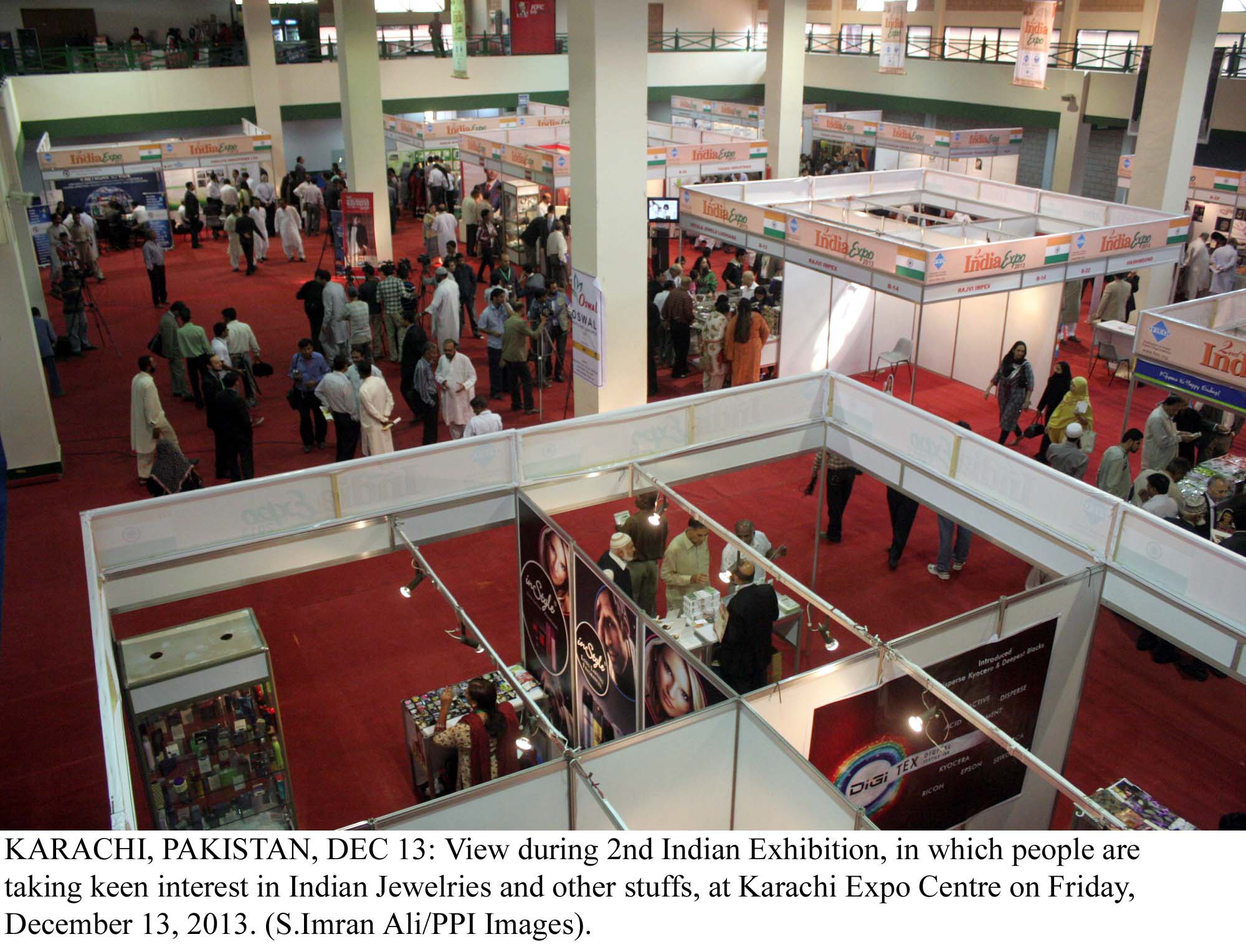 the second indian exhibition at the karachi expo centre photo ppi