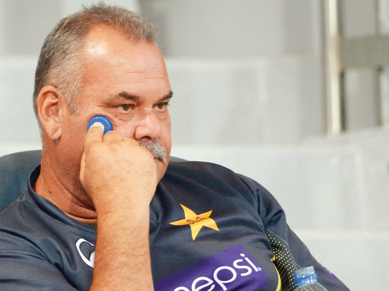 pakistan won the odi series in india but the acid test of whatmore s coaching was a disaster to say the least photo afp