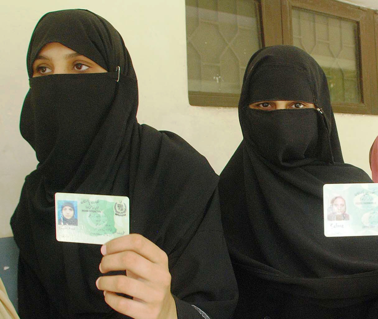 file photo of women lining up to caste their vote in the elections photo riaz ahmed express