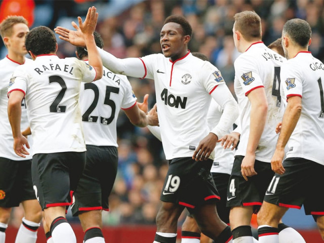 england striker danny welbeck made the most of a rare start for manchester united with a first half double in a 3 0 win at aston villa photo afp england striker danny welbeck made the most of a rare start for manchester united with a first half double in a 3 0 win at aston villa photo afp