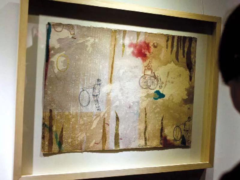 paintings of alia bilgrami anwar and salima hashmi on display photo myra iqbal express paintings of alia bilgrami anwar and salima hashmi on display photo myra iqbal express