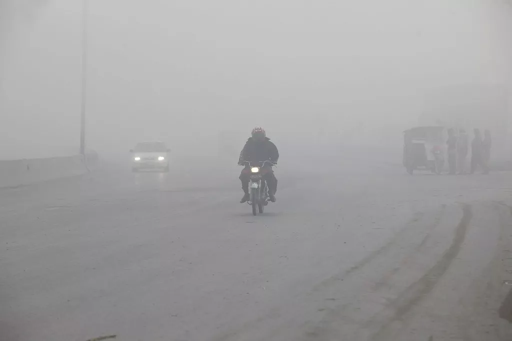 a picture of fog on saggian pul in lahore taken on december 16 photo shafiq malik express a picture of fog on saggian pul in lahore taken on december 16 photo shafiq malik express