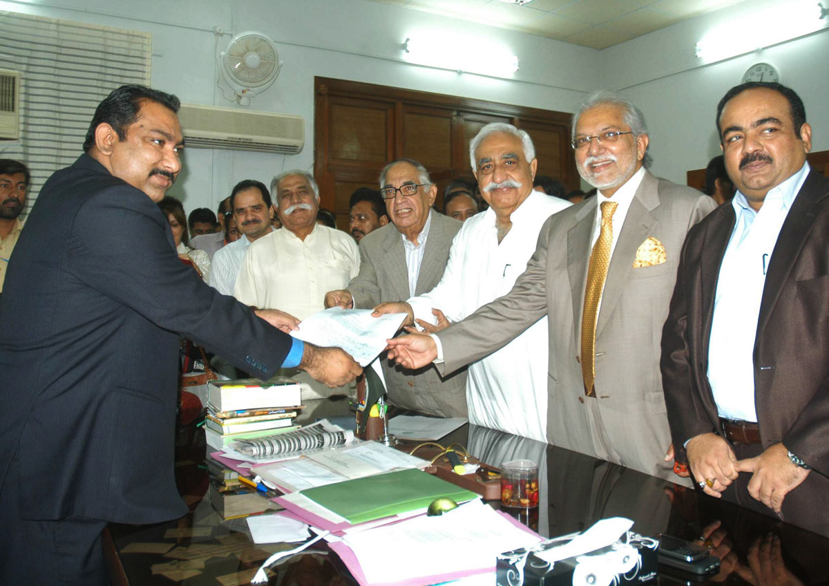 members of the opposition submit a requisition to summon a sindh assembly session photo rashid ajmeri express