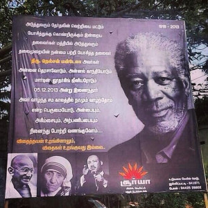 actor morgan freeman mistaken for mandela in indian billboard blunder