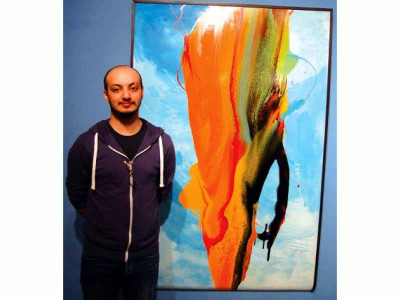 out of the box art abdullah qureshi s style a new take on abstractionism says akhtar