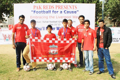 liverpool fans promote football among u16s