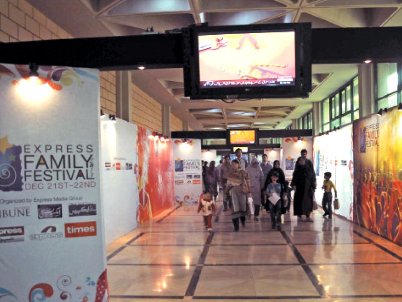 a large number of families made their way to the express family festival at the expo centre to start off their weekend the event which included the pictured mini train and other fun attractions for children offered recreational opportunities for all photo athar khan express