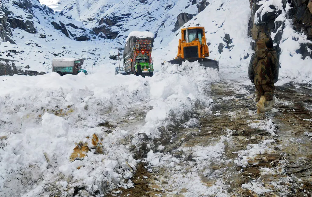 an nha official said security forces were trying their best to plough through five feet of snow photo online file an nha official said security forces were trying their best to plough through five feet of snow photo online file
