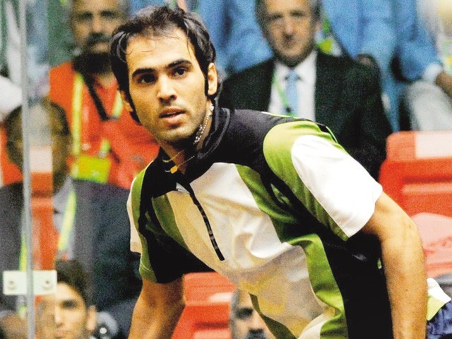 mehboob availed all his experience to defeat the 19 year old iqbal in straight games in 51 minutes to win the 15 000 tournament at the roshan khan jahangir khan squash complex photo afp