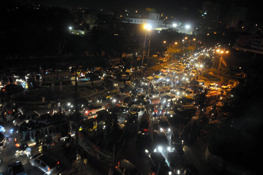 the transport infrastructure flyovers and multilane roads serve the needs of the personal vehicle and not the mass transport needs of an expanding city photo mohammad saqib express file