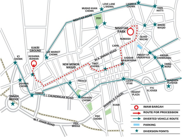 mapped out the red dotted line marks the route of the main chehlum procession for today december 24 alternative directions and diversion points are also marked on the map released by the traffic police map courtesy capital city traffic police mapped out the red dotted line marks the route of the main chehlum procession for today december 24 alternative directions and diversion points are also marked on the map released by the traffic police map courtesy capital city traffic police