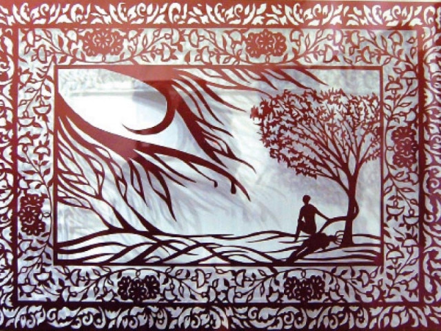 a combination of paper cuttings and shadows renders the work into masterpieces photo muhammad javaid express a combination of paper cuttings and shadows renders the work into masterpieces photo muhammad javaid express