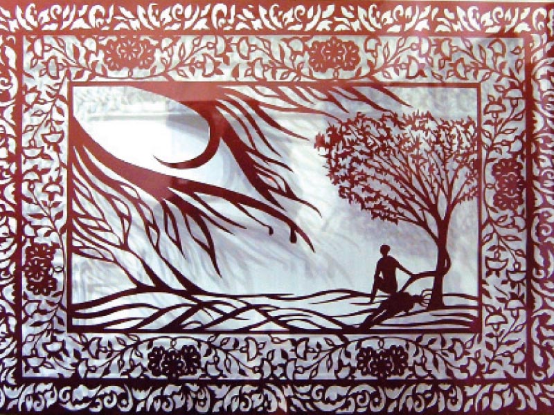 a combination of paper cuttings and shadows renders the work into masterpieces photo muhammad javaid express