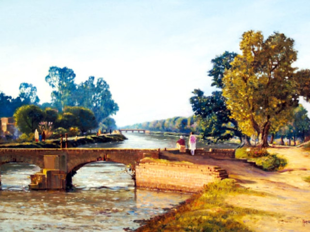 mehmood paints mesmerizing rural scenes with great deftness and technique photo express mehmood paints mesmerizing rural scenes with great deftness and technique photo express
