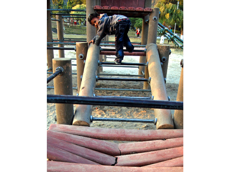 the poorly managed japanese park at the foothills of the margallas photo file