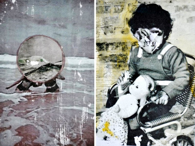 four artists have displayed their works in the exhibition the space in between photo shaifq malik express
