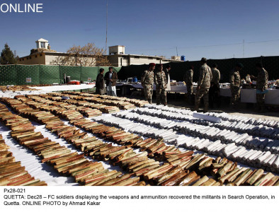 bomb factories raid fc seizes huge cache of arms explosives in chaman