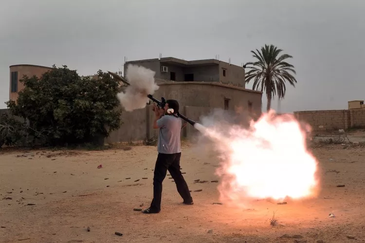 this file photo shows a man firing the russian made rocket propelled grenade rpg photo afp file this file photo shows a man firing the russian made rocket propelled grenade rpg photo afp file