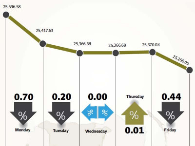 weekly review stock market loses ground in holiday season