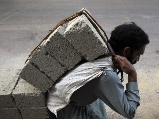 a file photo of a brick kiln worker photo file