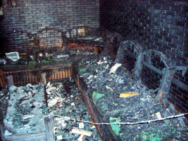 the charred remains of one of the gutted rooms photo muhammad javaid express the charred remains of one of the gutted rooms photo muhammad javaid express