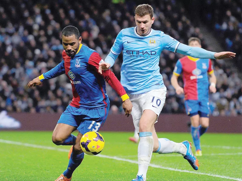 dzeko turned in jesus navas s cut back in the 66th minute to secure the three points that sent city top photo afp dzeko turned in jesus navas s cut back in the 66th minute to secure the three points that sent city top photo afp