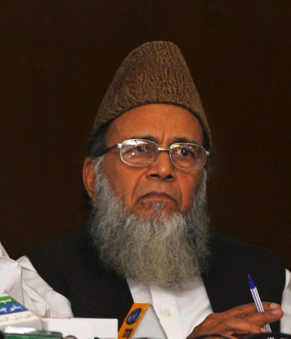 jamaat e islami chief syed munawar hasan photo afp jamaat e islami chief syed munawar hasan photo afp