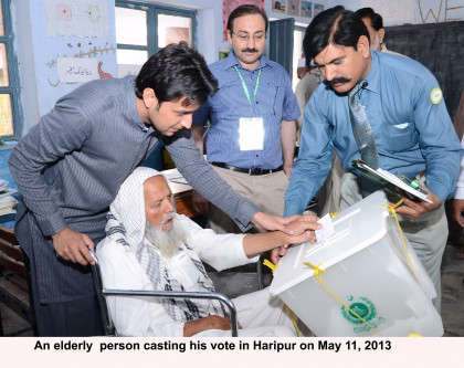 file photo of an elderly person casting his vote in haripur on may 11 2013 photo pid